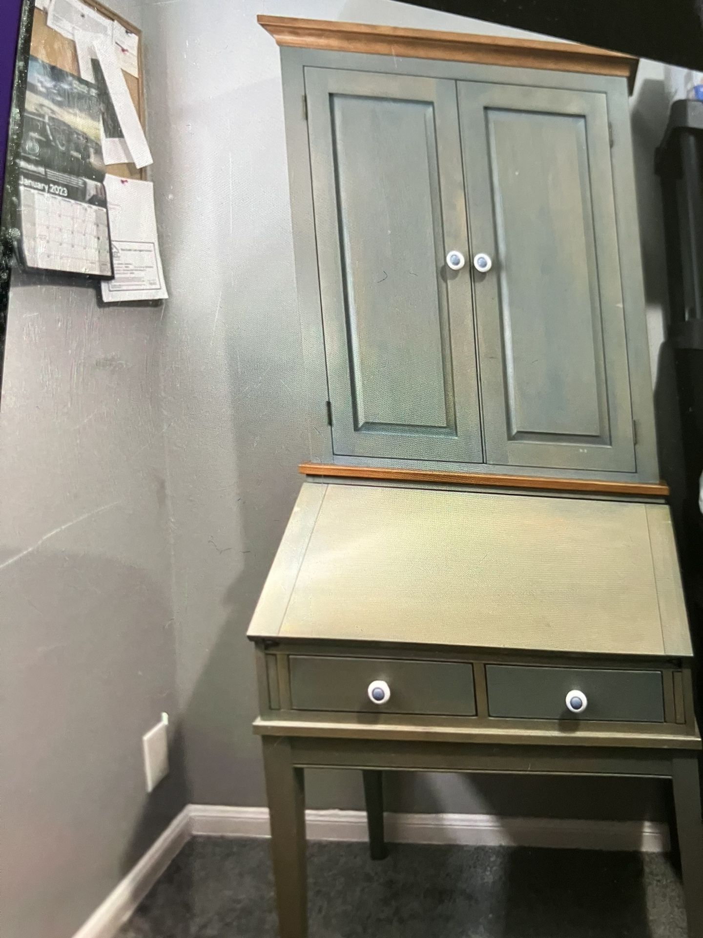 Ethan Allen Secretary Writing Desk.