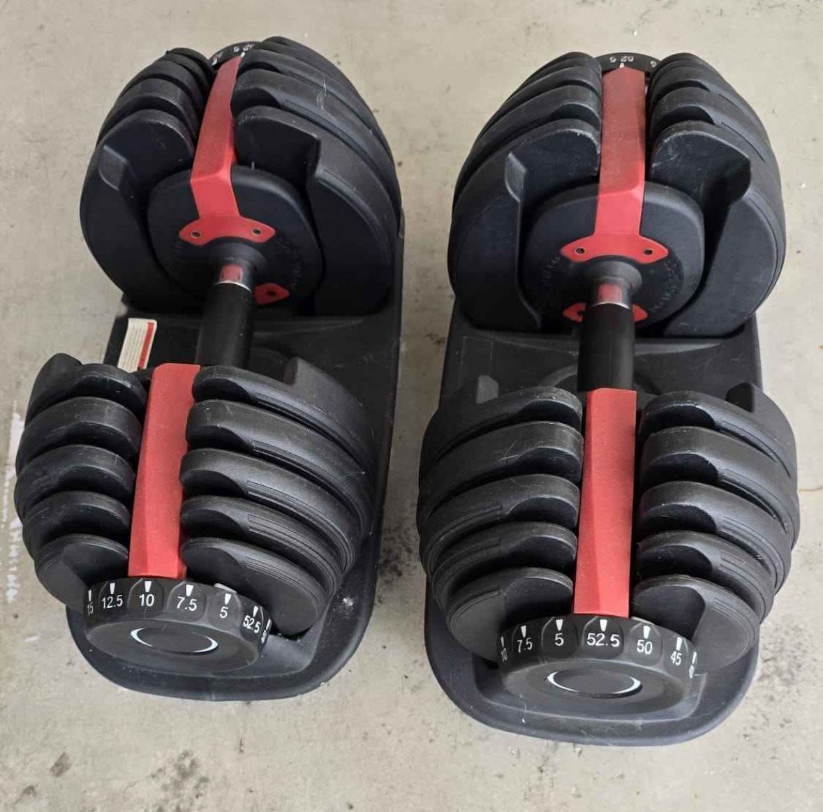 Adjustable Dumbbells 5-52 Lbs