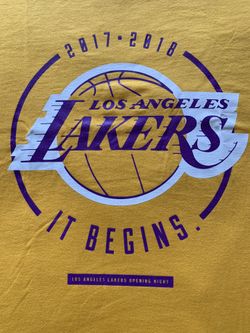 2017 Lakers Opening Night T-shirt