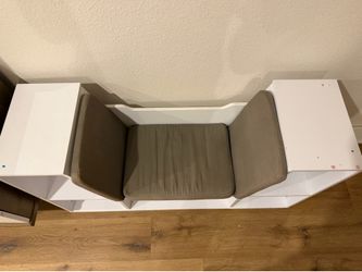 Kids bookshelf with a reading nook