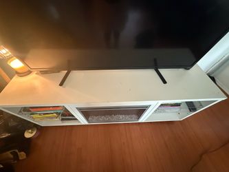 TV Media Console with Electric Fireplace