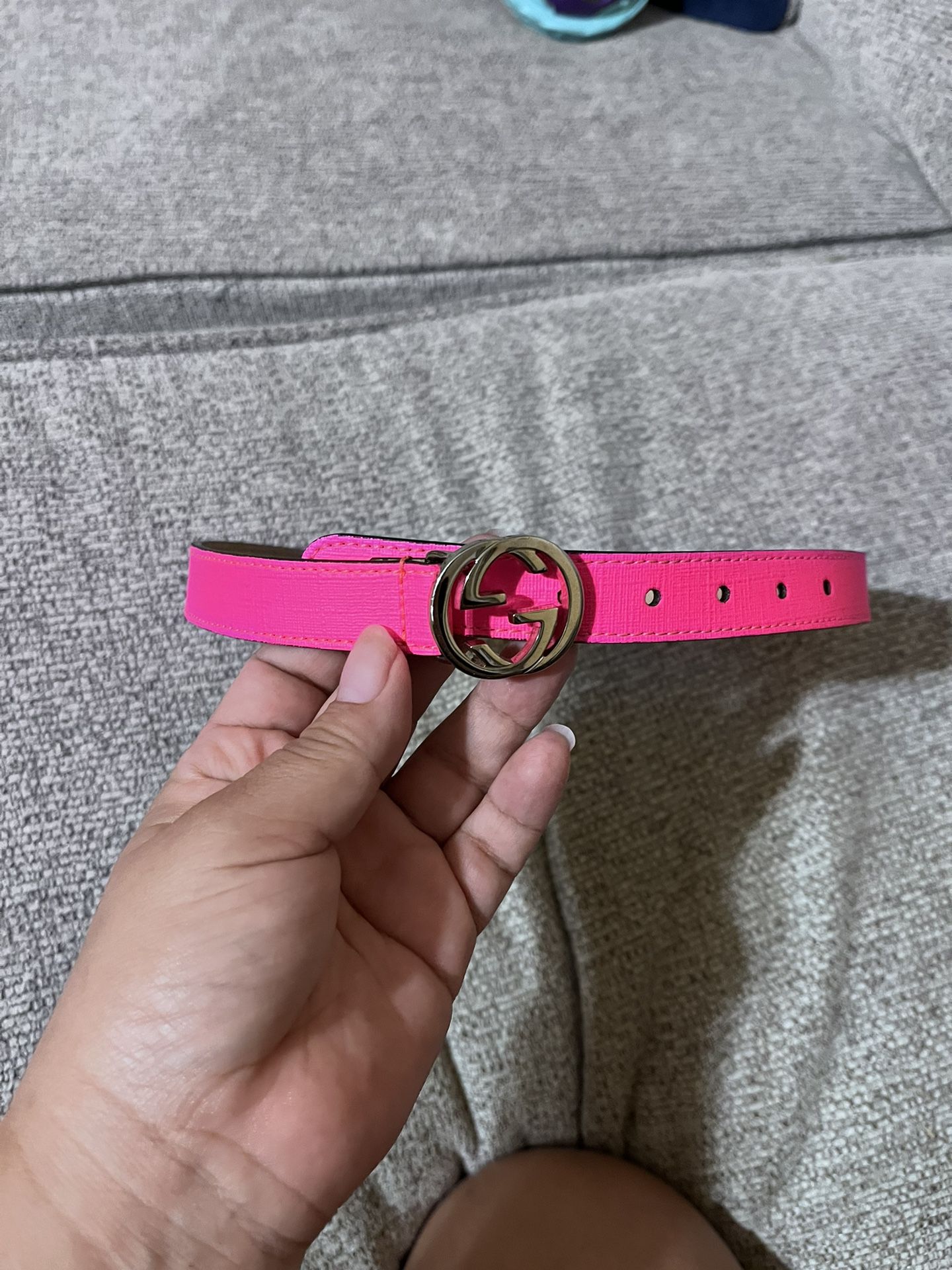 Supreme "GG" Belt in Fluorescent Pink (Gucci) “24inches”