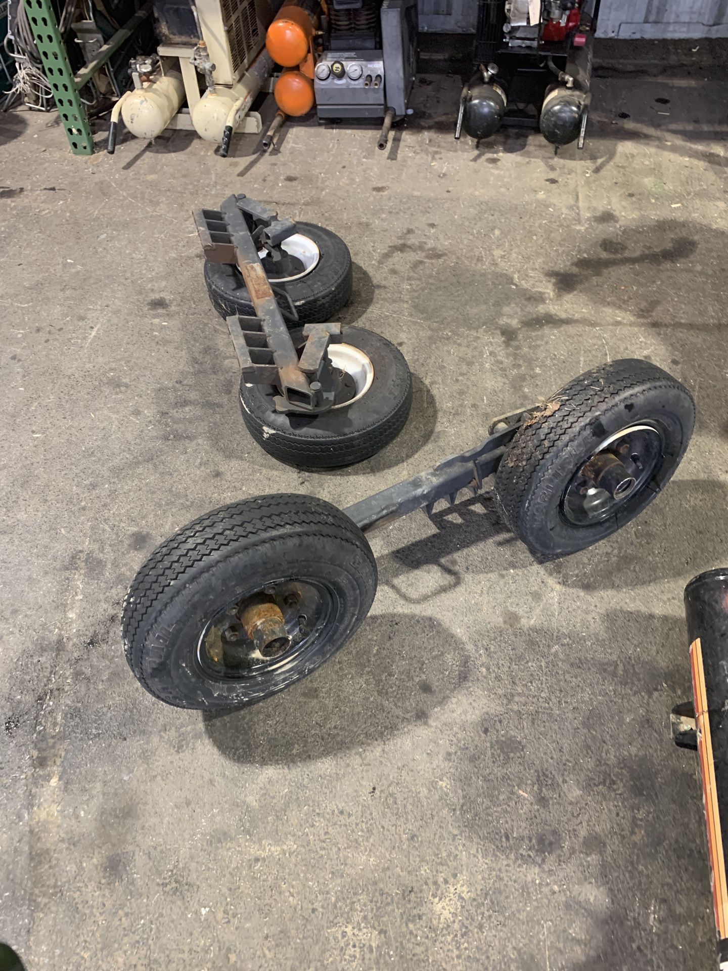 Tow truck dollies new tires