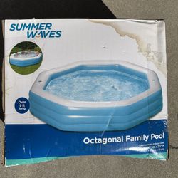 Summer Waves New family pool octagonal.
