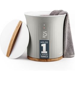 Towel Warmer | Bucket Style Luxury Heater with LED Display, Adjustable Timer, Auto Shut-Off | Fits 40” x 70” Oversized Towel