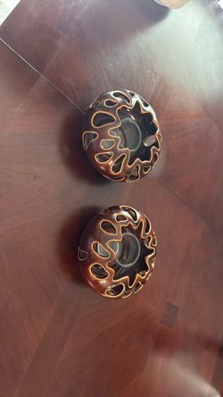 Two Vintage Party Lite Tea Light Candle Holder