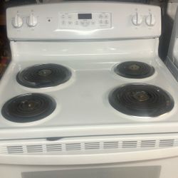 White Electric Stove 