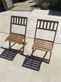 Camping Folding Teak Timber Chairs
