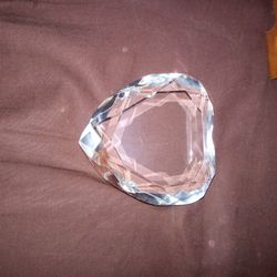 Vintage Rosenthal Crystal Heart Paperweight 