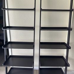 MOVING SALE: Leaning Ladder Shelf (Espresso)