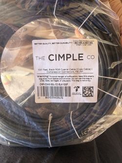 THE CIMPLE CO Coaxial Cable, 100 FT, RG 4 Bundles