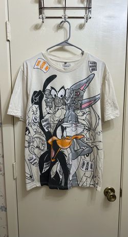 Looney Tunes Bugs Bunny Daffy Duck Graphic T Shirt Size XL