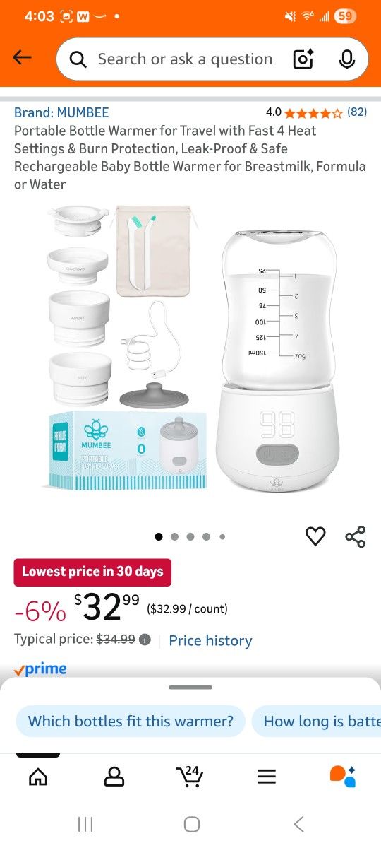 Baby Milk Warmer