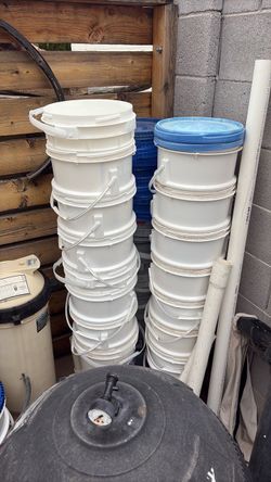 50lb buckets! $3 each