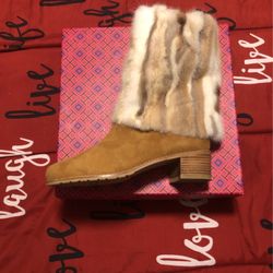 Suede And Fur Boots