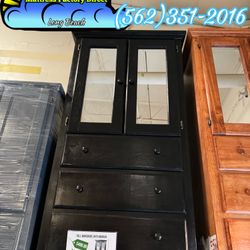 Black Tall Wardrobe Closet New Dresser Armoir 