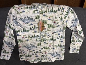 Men’s Medium Ski Button Up