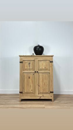 Vintage Cabinet Hutch Bar Storage