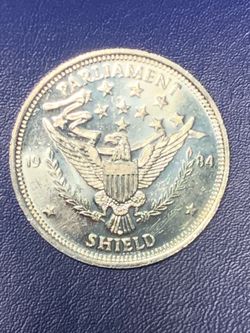 1984 Parliament shield vintage silver