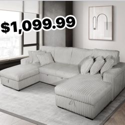 $1099 Corduroy Sectional