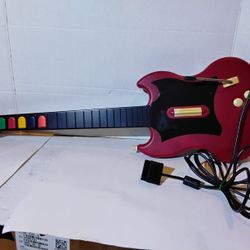 Gibson SG Wired Guitar Controller Red Octane For Playstation 2 Ps2 Guitar Hero  $60