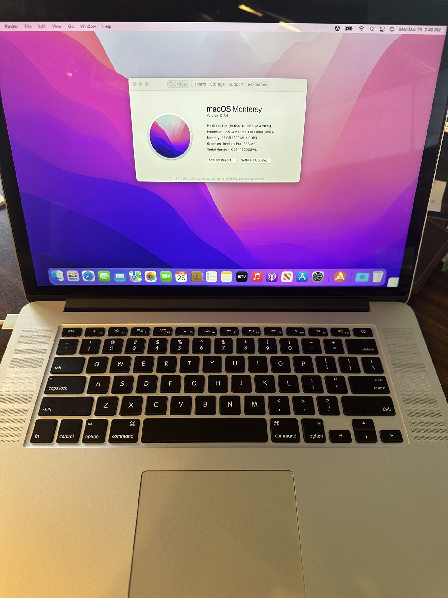 Macbook Pro Excellent Condition 2015 Model