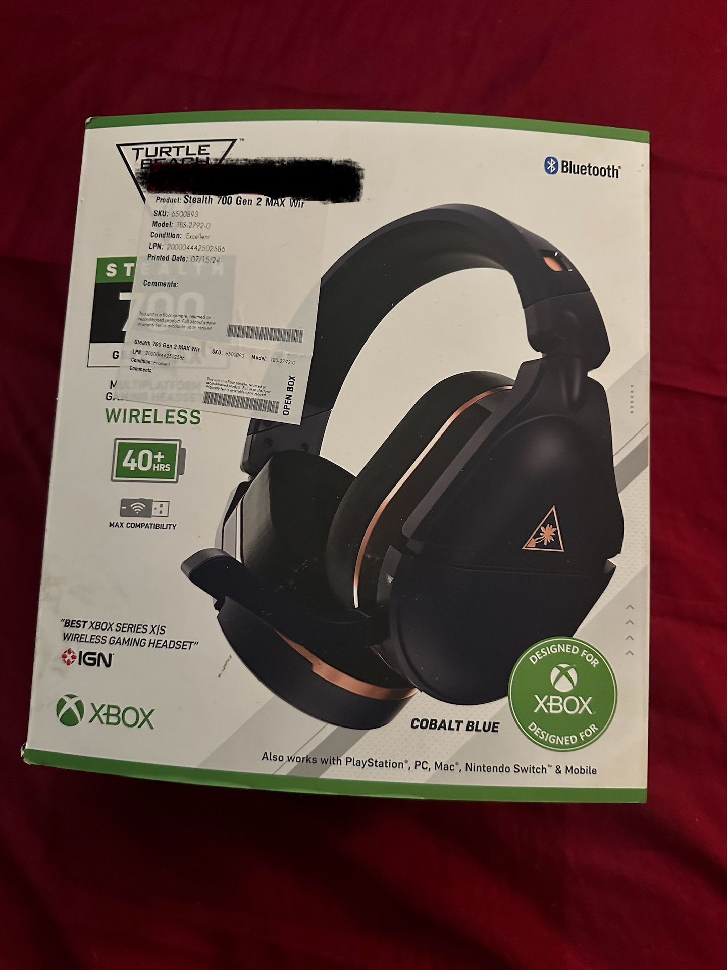 Stealth 700 gen 2 max wireless headset