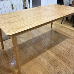 Solid Wood Dining Table Seats 6-8