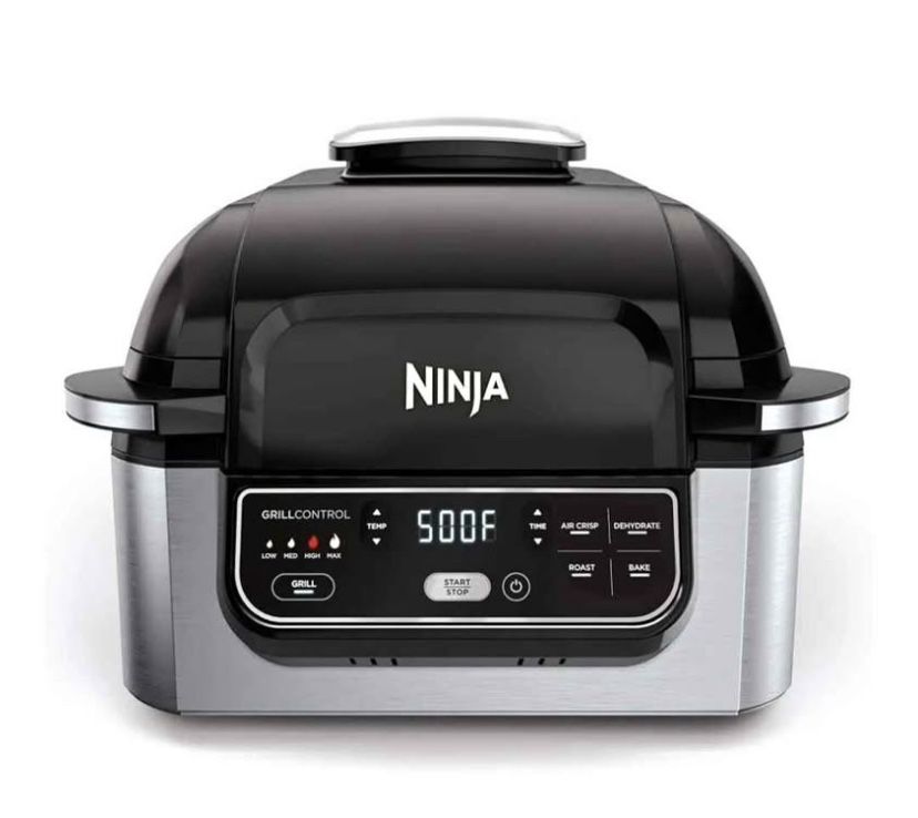 Ninja | Indoor Grill | Foodi | 5-in-1 (Grill, Air Fry, Roast, Bake, and Dehydrate