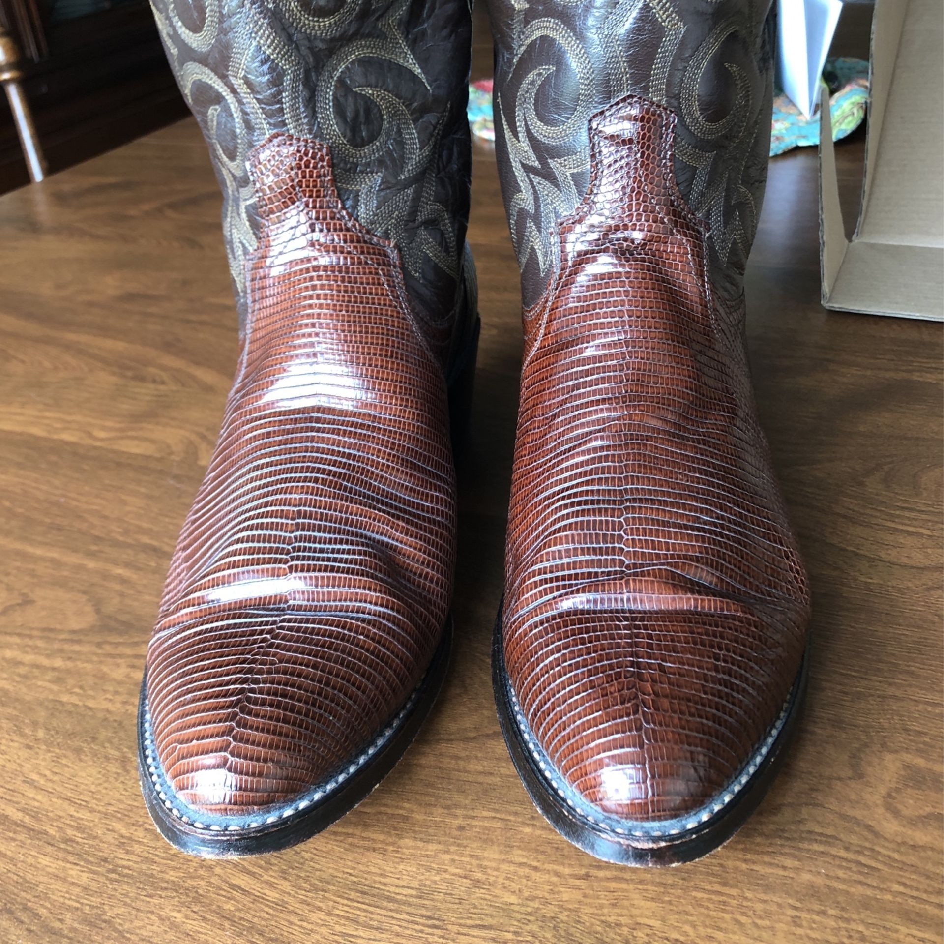 Dan Post Snake Skin Boot Made In USA Size 10 W