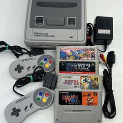 Nintendo Super Famicom Japanese Console With Games Bundle