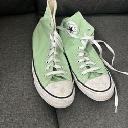 Seafoam Green Converse Size 8 .5