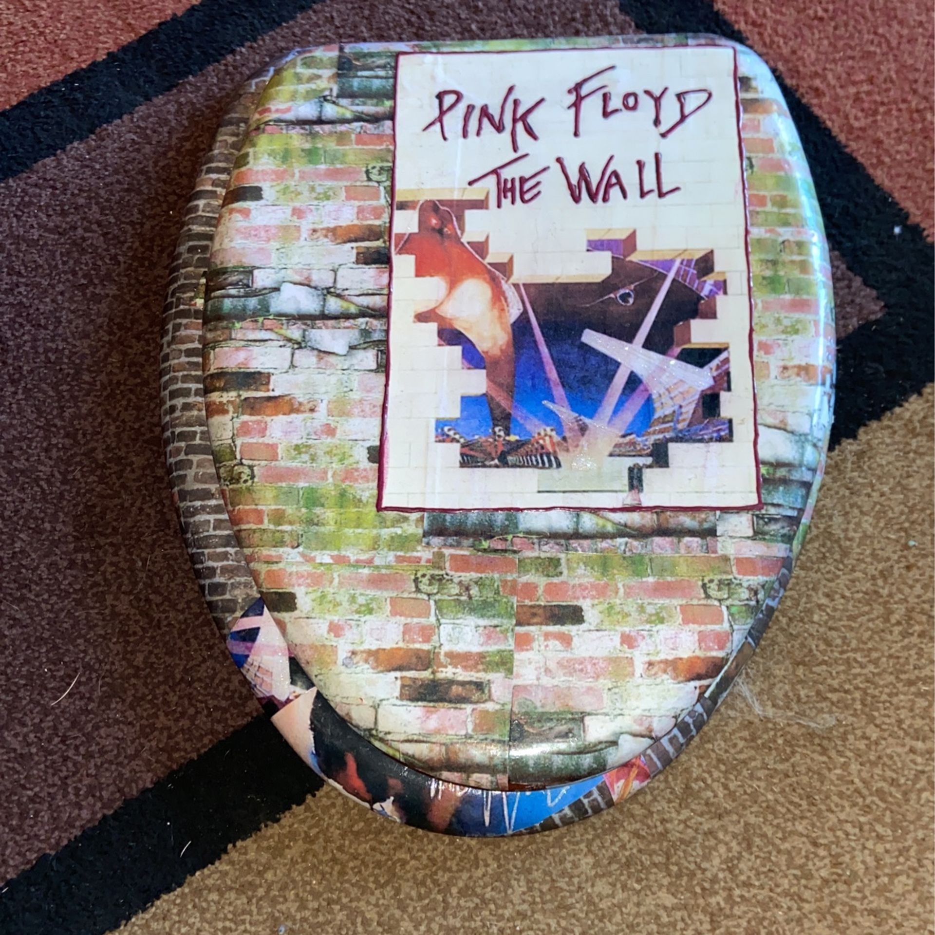 Pink Floyd Toilet Seat Cover Decor Purposes But Hardware Cld B Put On To Use