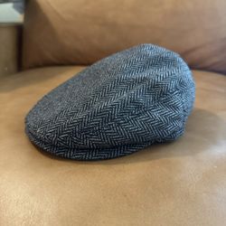 Baby Herringbone Wool Blend Cap - 44 CM
