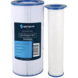 SpiroPure Replacement for Sundance 880 Filter 6541-397 (6473-164 & 6473-165) 6540-507 Filbur FC-2772 (FC-2769 & FC-2771 Kit) Hot Tub Spa Pool Replacem