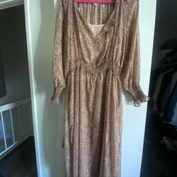 MNG Long Dress Animal Print 