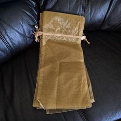Metallic Fabric Wine Bags 
