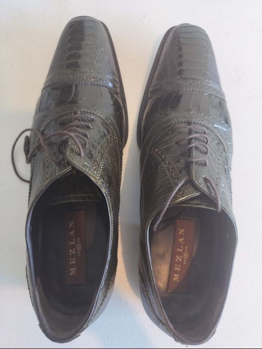 Black Leather Monk Strap Men’s Dress Shoes – Size 13 – Classic Square Toe