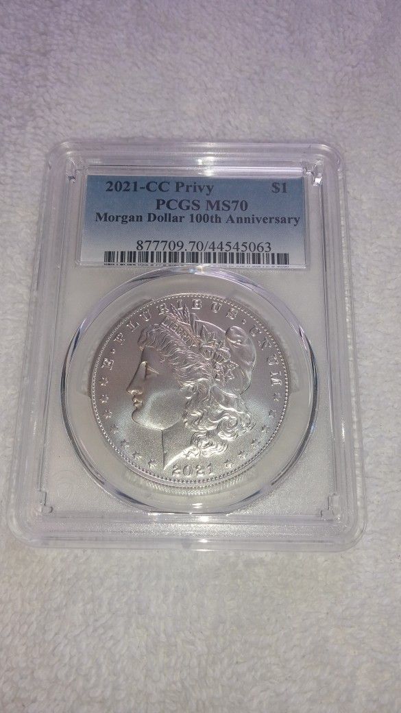 2021cc Ms70 & 2021s Ms69 Graded Pcgs. See Description.