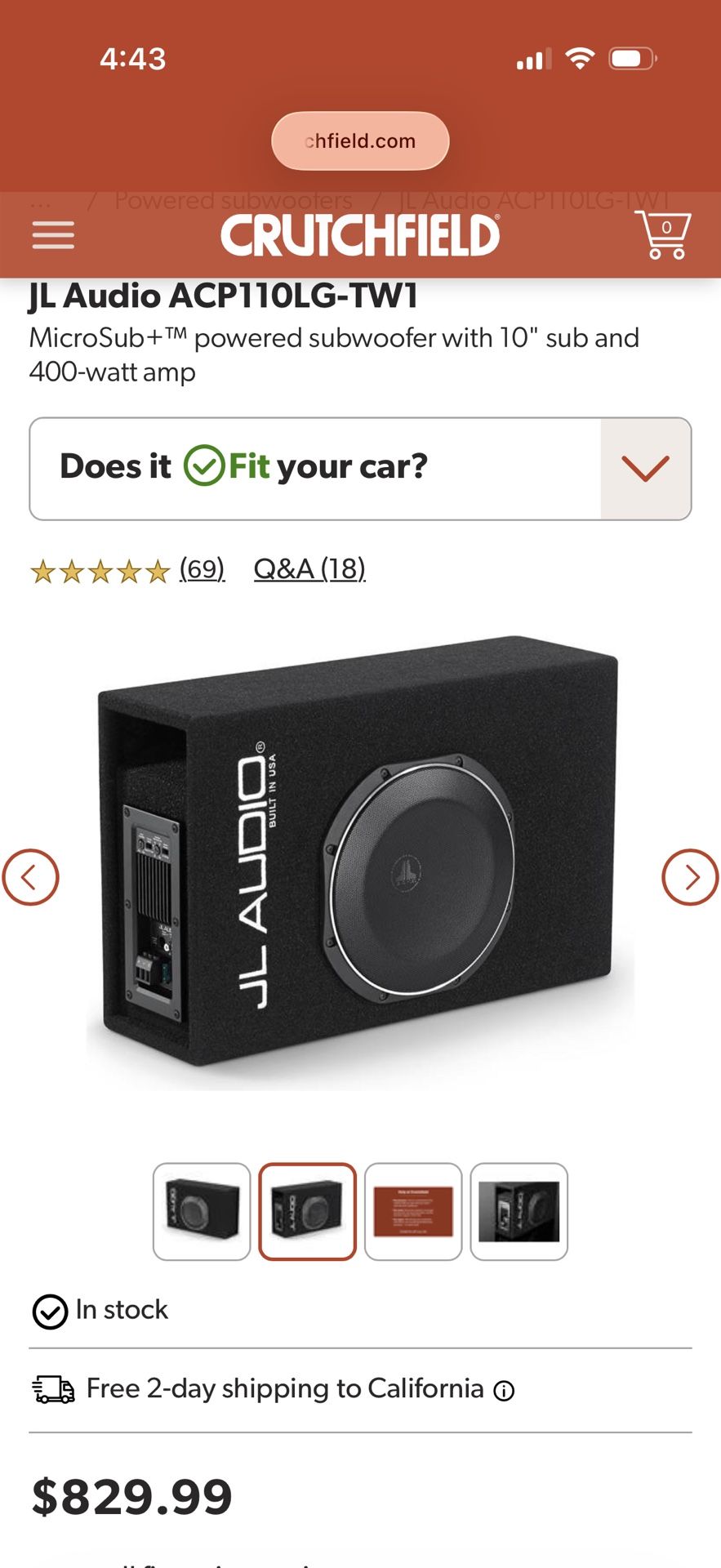 JL Audio 10TW1 Powered And Ported Box Sundown Kicker JLW7 Alpine Rockford