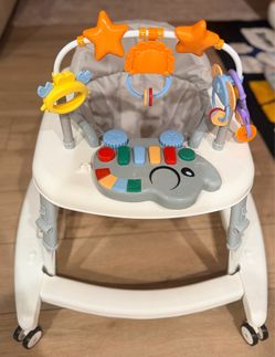 White Baby Walker Bouncer for Boys/Girls 6-18 Month
