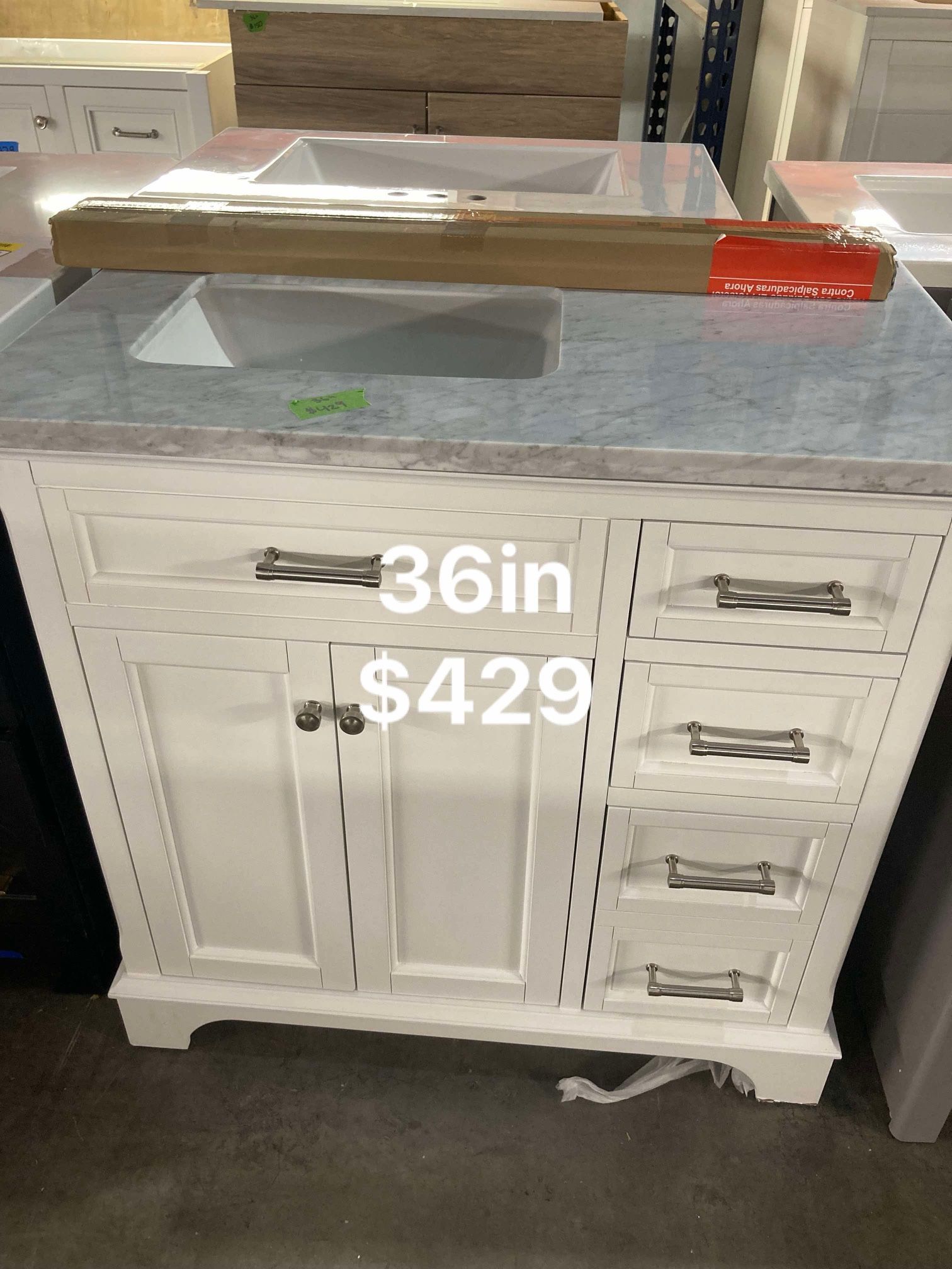 36in Bathroom Vanity With Top