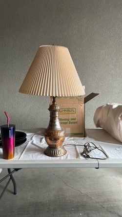 Copper Lamp With Shade