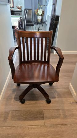 Pottery Barn Style Wood Desk Chair