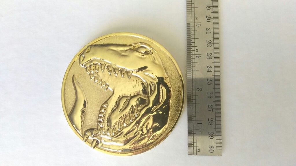 Power Rangers Chest coin (14k Gold Plated)