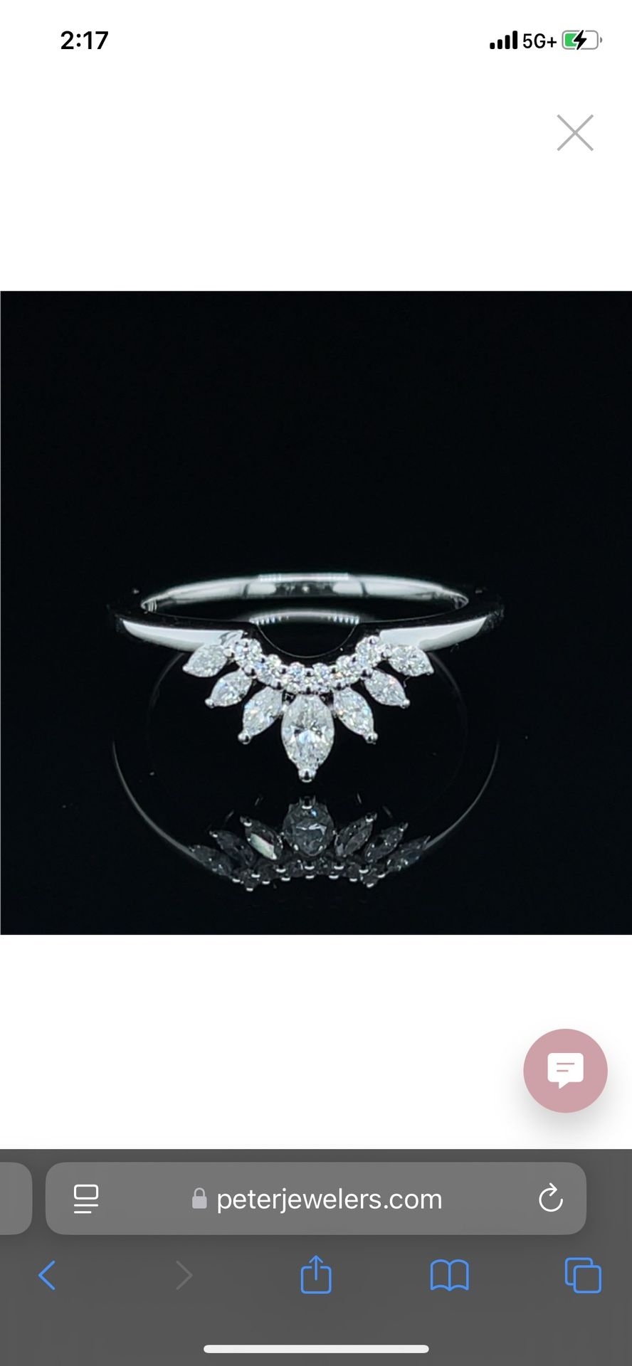 Bella Grace Tiara Wedding Band