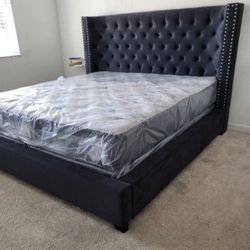 King Size Bed Frame With Mattress Included 