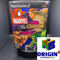 Marvel Vs Capcom 2 For Sony PlayStation 2 PS2 Video Game Tested Original Brand Name Complete In Box CIB