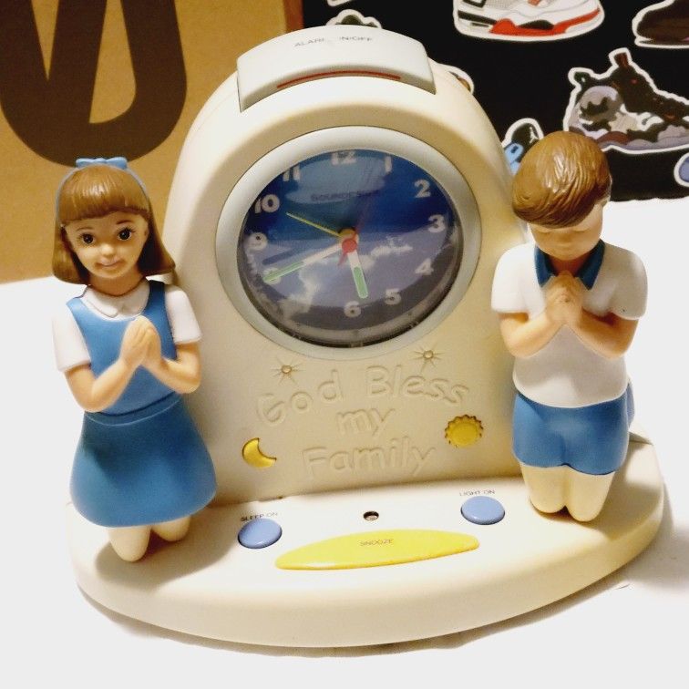 Vintage Prayer Alarm Clock