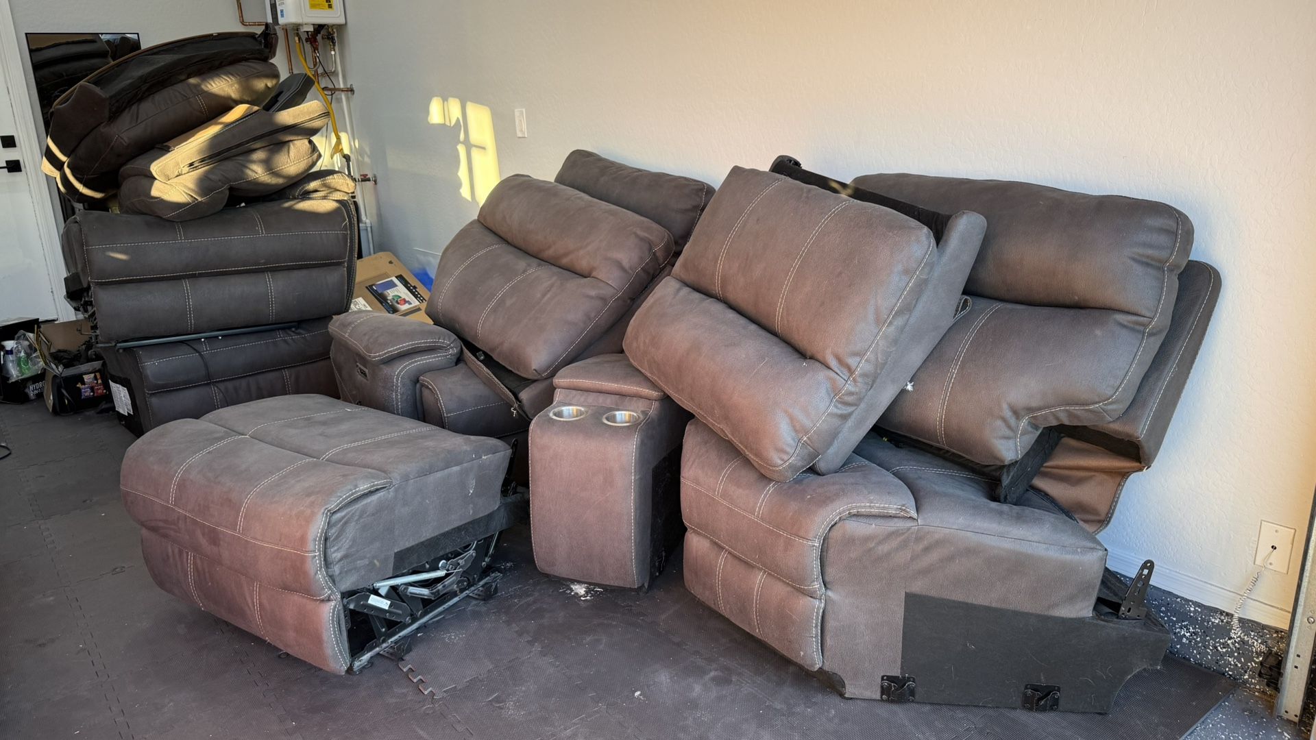 Free L Shape Reclining Sectional